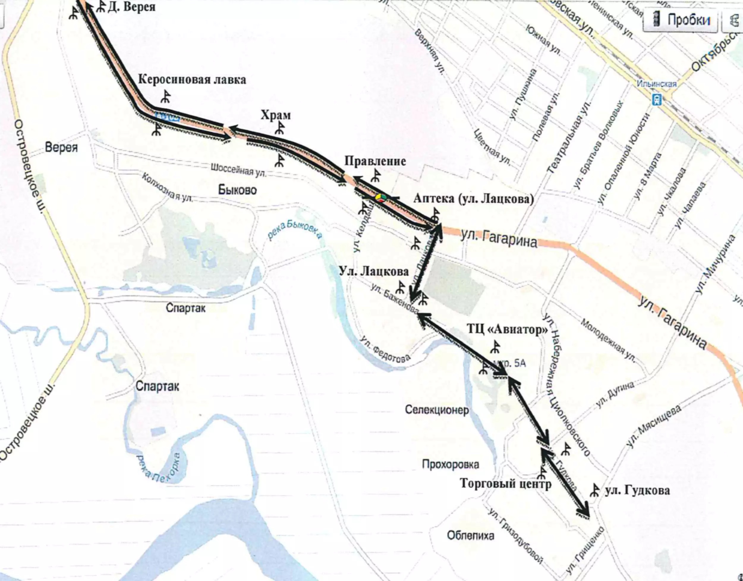 Карта автобусов жуковский онлайн